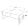 Hanah Home Mesa de Centro Ml34-A Pino Atlántico